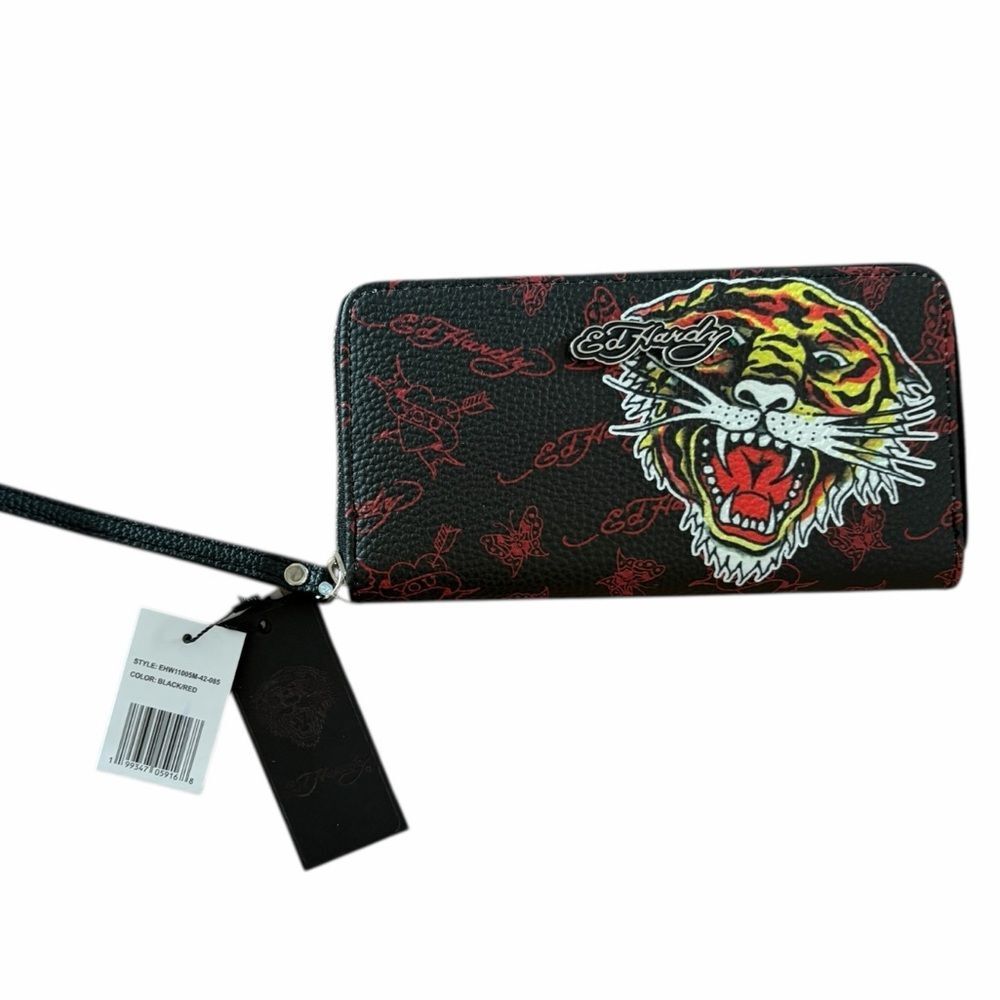 New Ed‎ Hardy Black Tiger Wallet